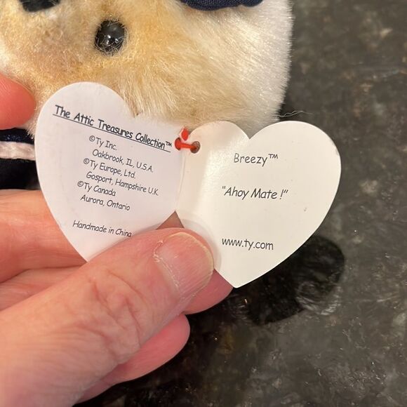 TY Breezy Bear Plush - Attic Treasures Collection / 93 - Picture 8 of 11